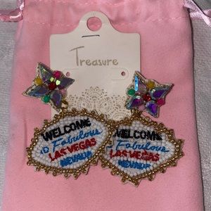 Welcome to Las Vegas Detailed Earrings